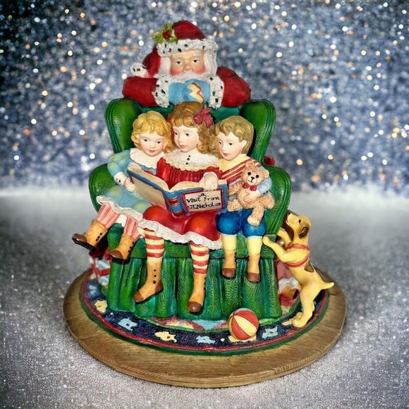 Susan Winget Santas Watching Over Figurine First Edition 1998 #8 Christmas - Picture 1 of 13